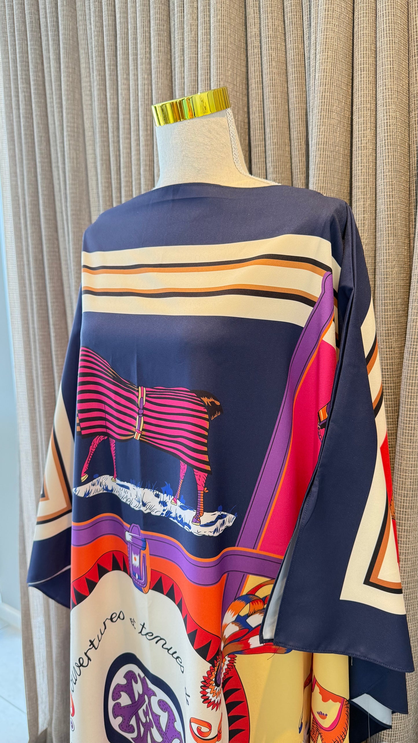 EQUESTRIAN Silk Kaftan