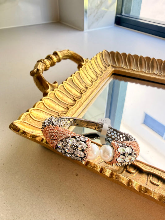 Black n Copper Bangle