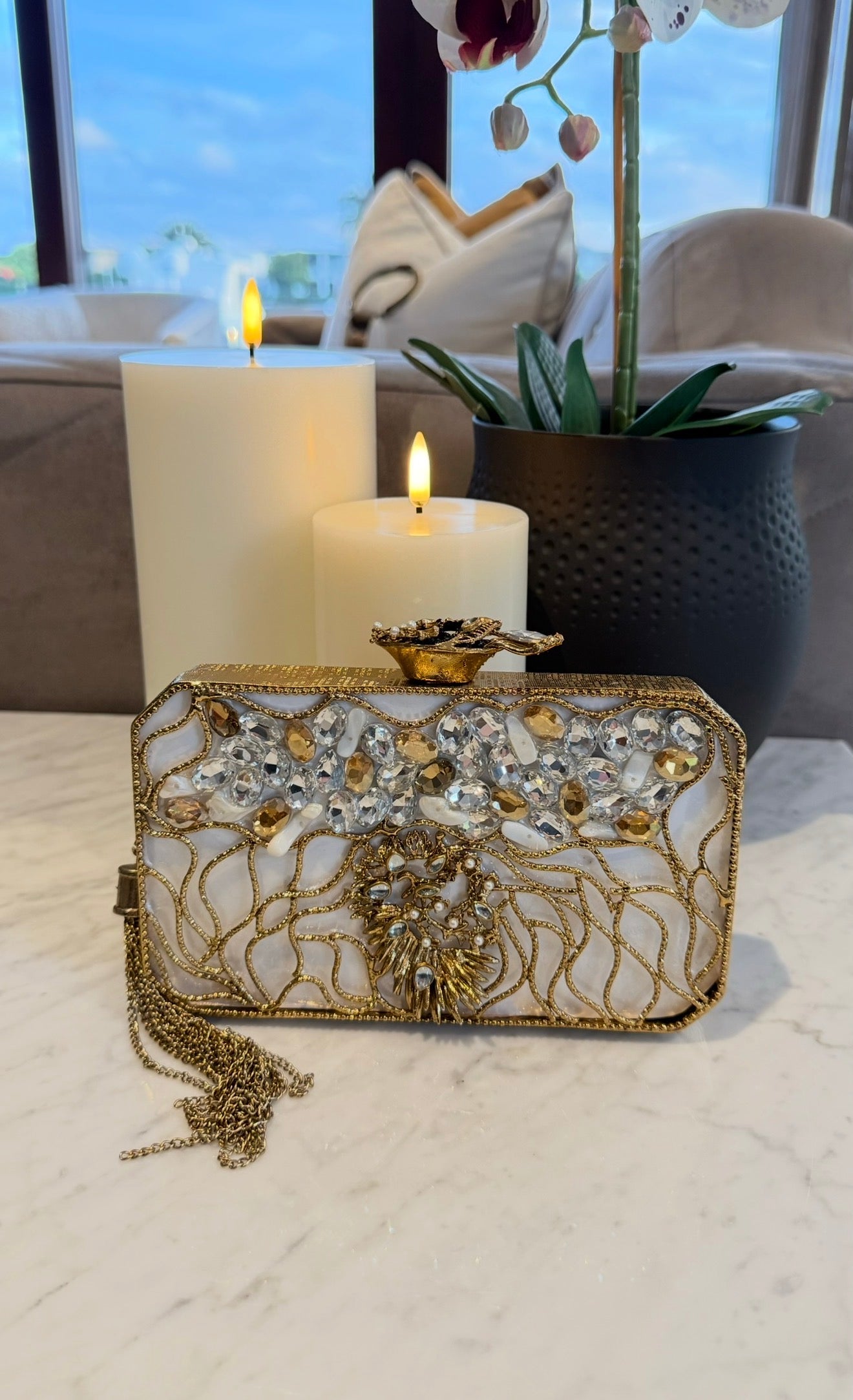 Red Gold Clutch