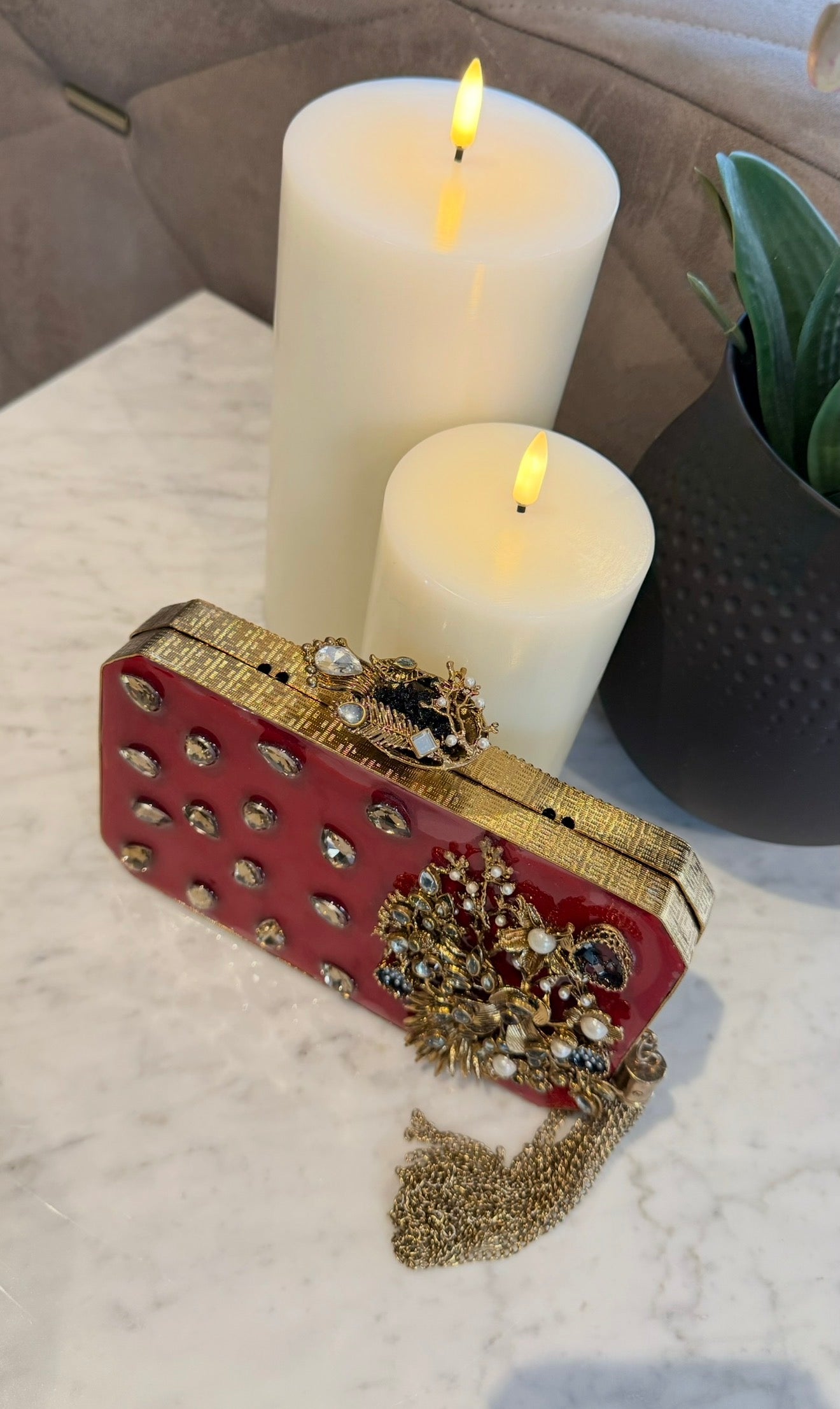 Red Gold Clutch