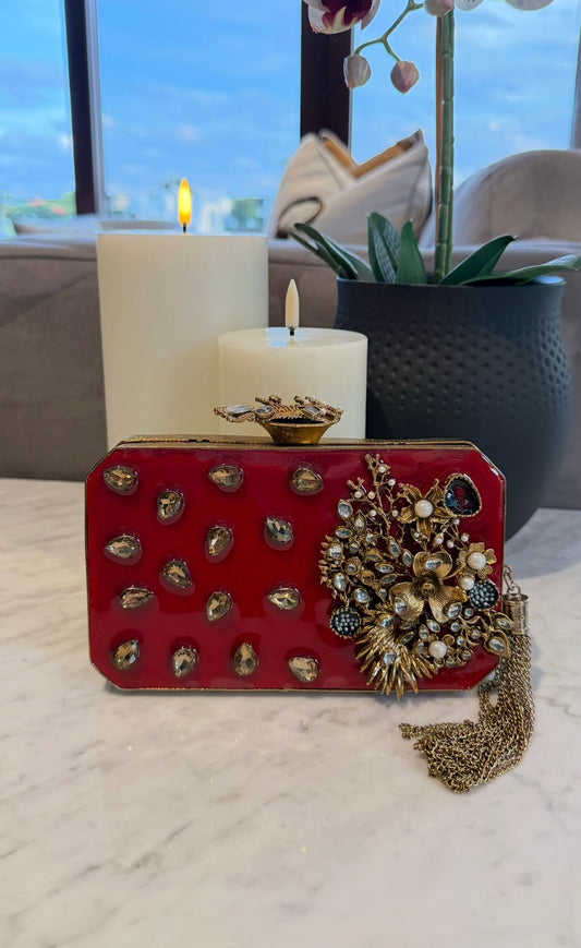 Red Gold Clutch