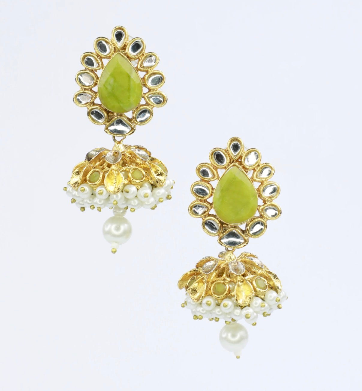 GREEN Jhumkas
