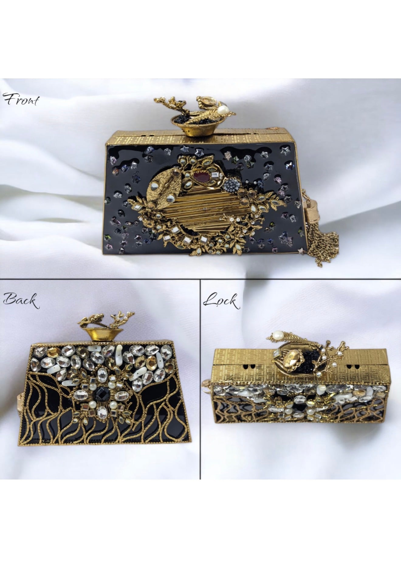 Black Gold Clutch
