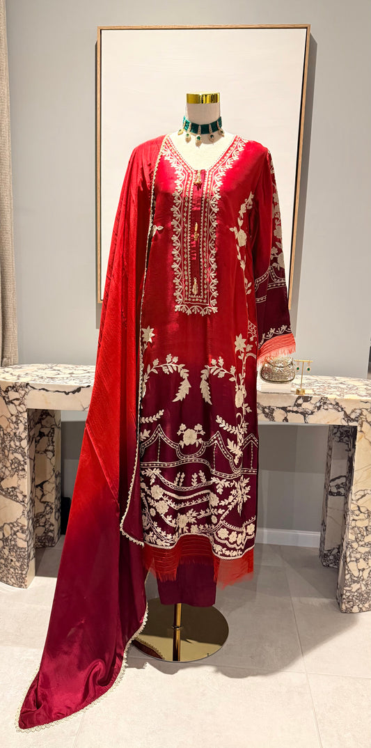 Red Maroon Ombre’