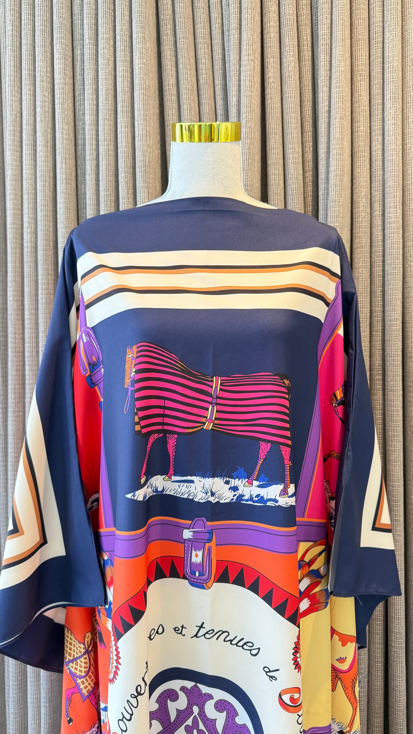 EQUESTRIAN Silk Kaftan