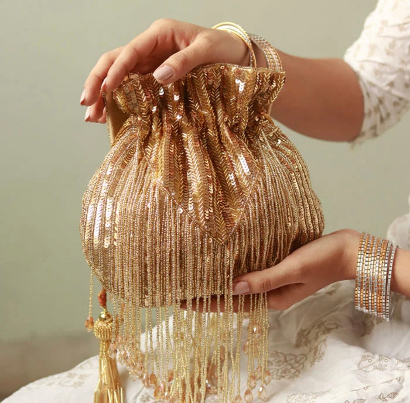 Resham Tassel Gold