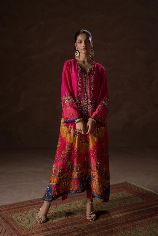 Hot Pink Party Kaftan