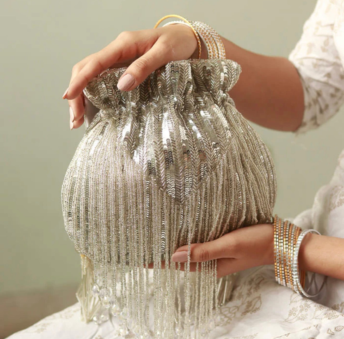 Resham Tassel Silver