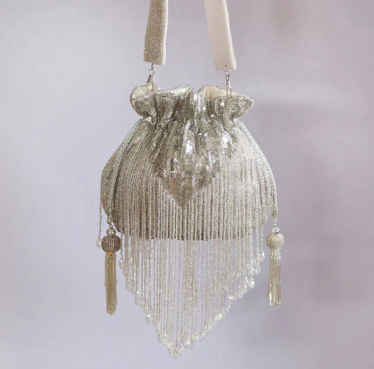 Resham Tassel Silver