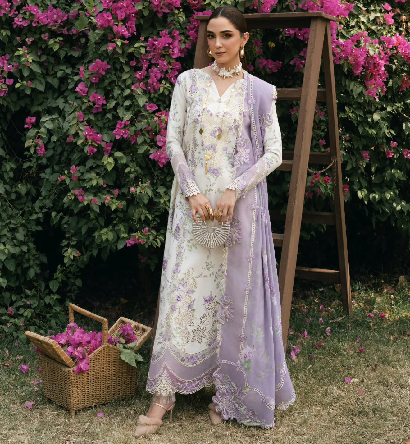 Lavender Fall - White